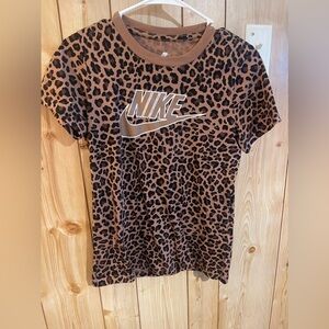Leopard NIKE shirt - Women’s small